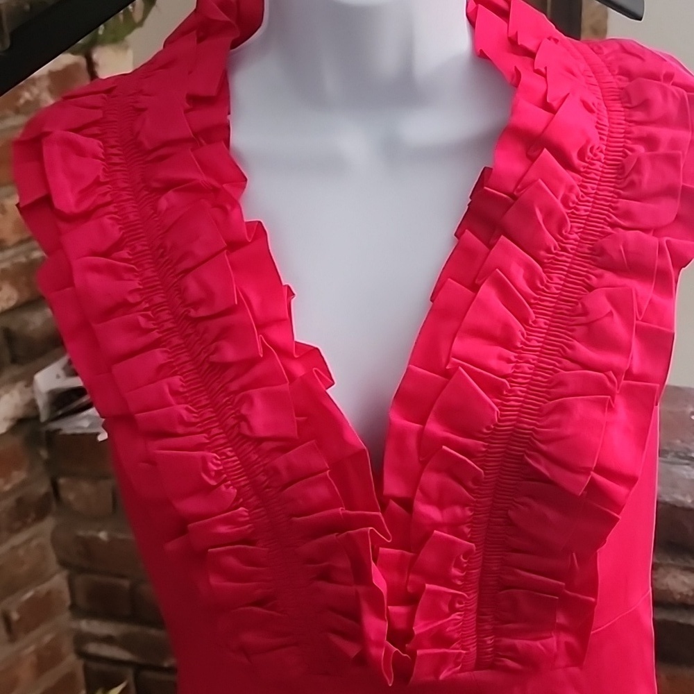 Ted Baker Fuchsia Ruffle Mini Dress - Picture 5 of 8